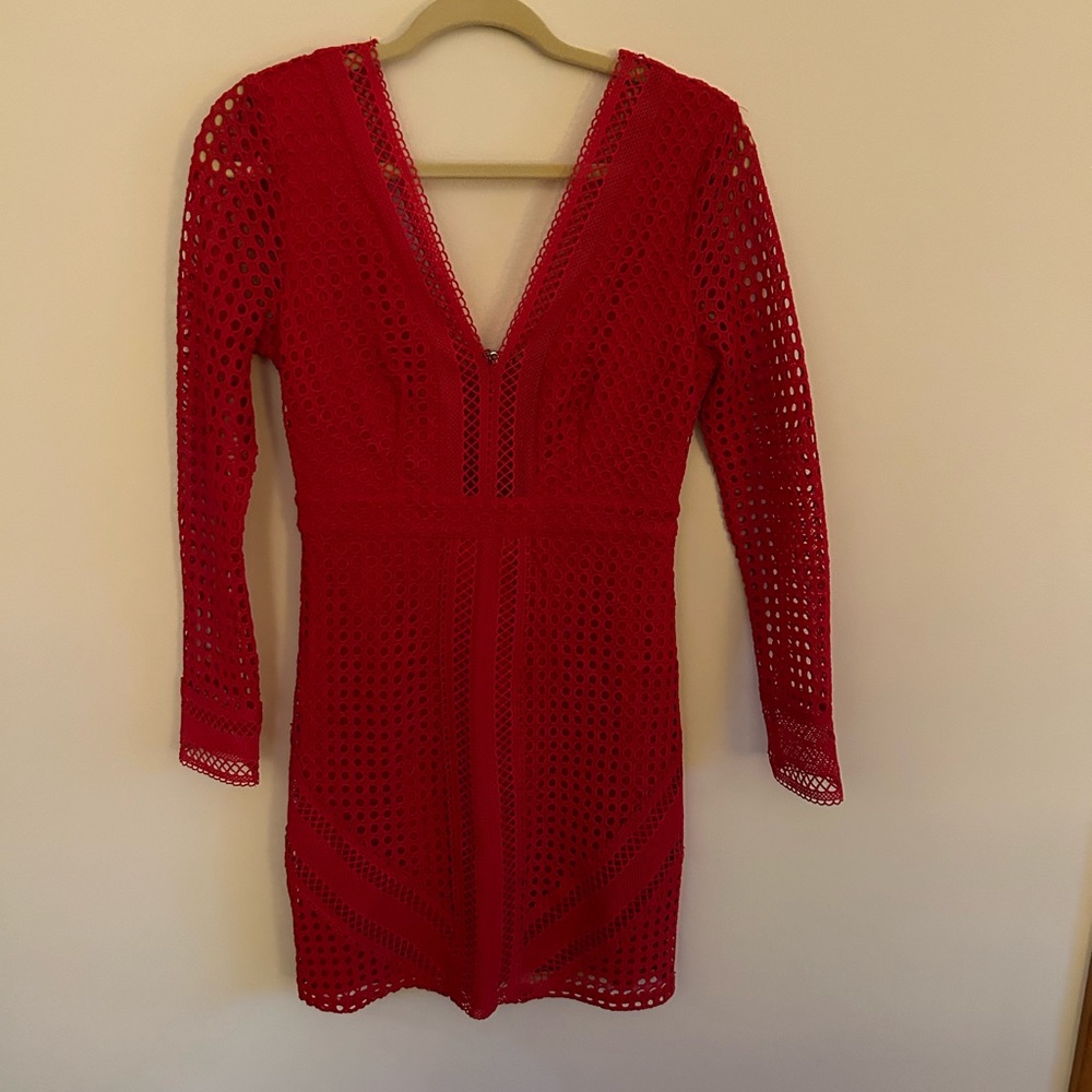 beautiful red Astr label mini dress size small
